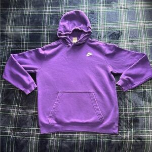 Nike Men's Purple Hoodie-size large